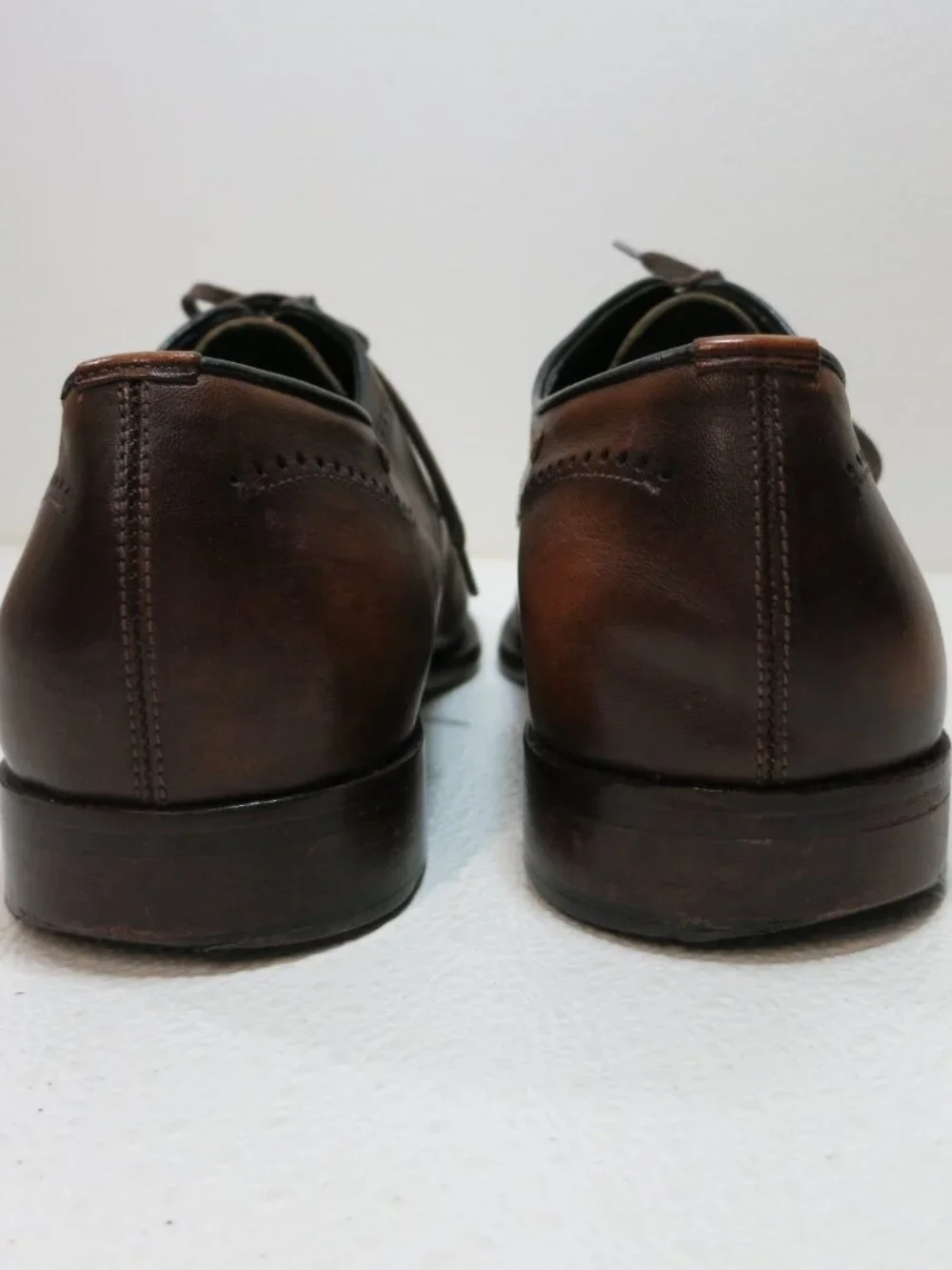 Johnston & Murphy Brogue Leather Dress Split Toe Men's Dress Footwear Sz 11.5 M